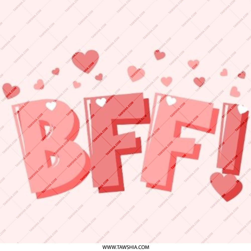 BFF Pinback Button, Best Friends Forever Button, Friendship Button, Gift for Bestie, Cute Heart Pin, BFF Gift, Friendship Gift, Pinback - Tawshia