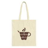 Ideas Come After Coffee Tote Bag, Unique Coffee Lover Gift, Inspirational Tote, Book Bag, Everyday Bag, Reusable Grocery Bag - Tawshia