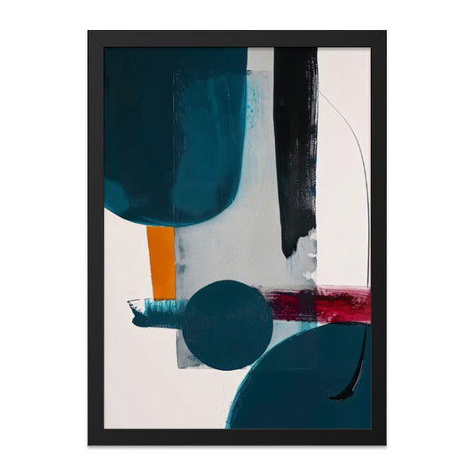 Modern Abstract Wall Art, Geometric Shapes Print, Contemporary Art, Minimalist Decor, Bold Colors, Home Office Decor, Wall Decor - Tawshia