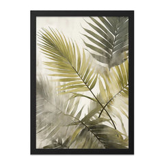 Palm Leaf Wall Art, Tropical Leaves Print, Botanical Art Print, Minimalist Wall Decor, Nature Inspired Art, Housewarming Gift Wall Art - Tawshia