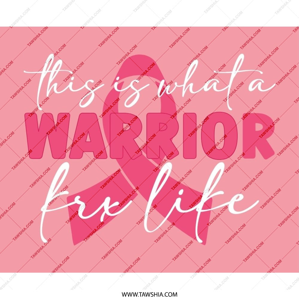 Breast Cancer Warrior Mouse Pad, Pink Ribbon Support Gift, Cancer Awareness Mousepad, This Is What A Warrior Looks Like Mouse Pad - Tawshia