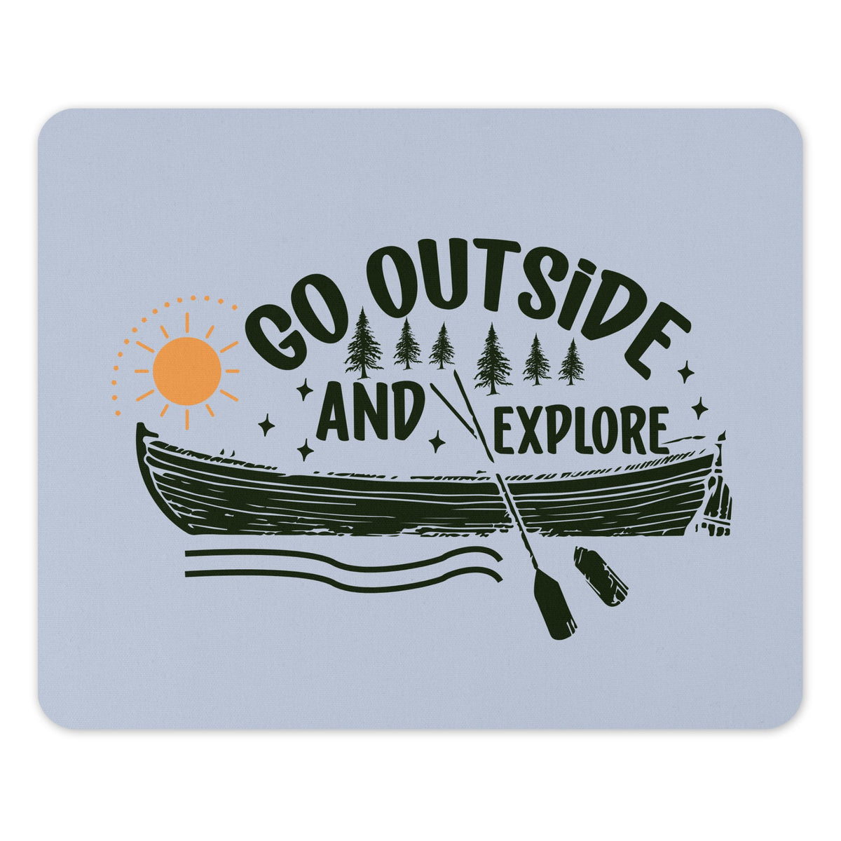 Go Outside And Explore Canoe Adventure Mouse Pad Product