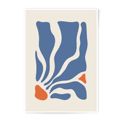 Abstract Photographic Print, Blue and Orange Wall Art, Modern Art Print, Minimalist Home Decor, Contemporary Art, Wall Decor - Tawshia