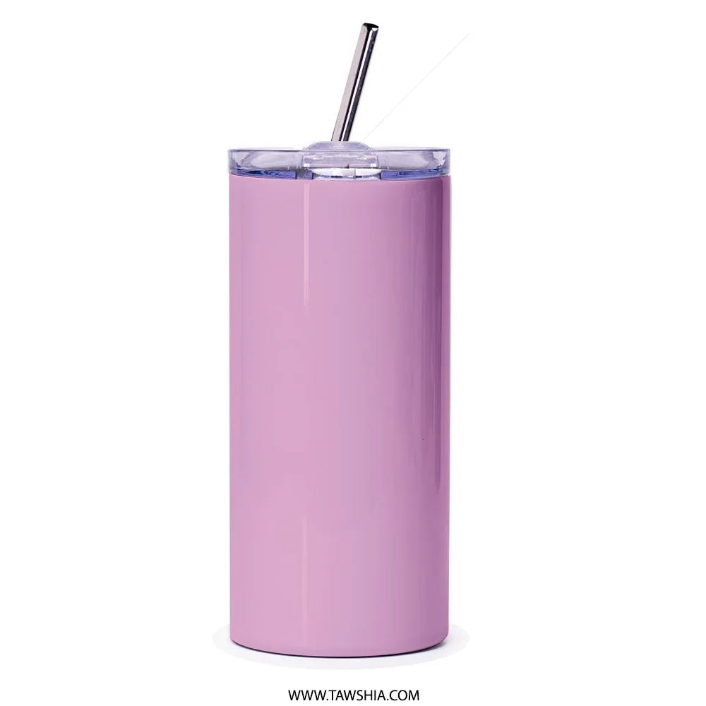 Insulated Pink Travel Mug with Straw Drinkware product type