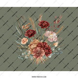 Floral Mouse Pad, Botanical Mousepad, Autumn Flowers, Office Decor, Computer Accessory, Boho Desk Mat, Fall Bloom, Elegant Gift - Tawshia