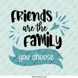 Friends are Family Pinback Button, Friendship Badge, Best Friend Gift, Chosen Family Button, Cute Pin Button, Positive Message Button - Tawshia