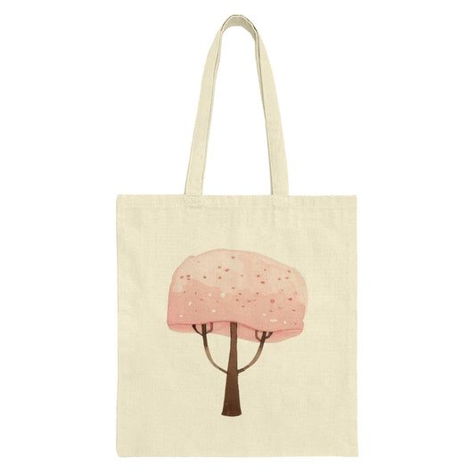 Cherry Blossom Tree Tote Bag, Floral Art Bag, Aesthetic Tote Bag, Spring Bag, Gift for Her, Everyday Bag, Reusable Shopping Bag - Tawshia