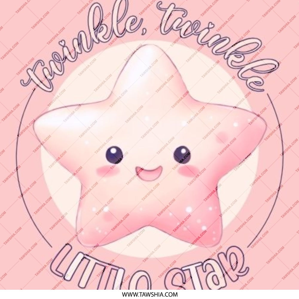 Twinkle Star Pinback Button, Cute Star Button, Kawaii Star Button, Baby Shower Favor Button, Pink Star Button, Starry Night Button - Tawshia