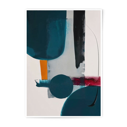 Abstract Art Photographic Print, Modern Wall Decor, Minimalist Painting, Geometric Shapes, Home Decor, Contemporary Art, Unique Gift - Tawshia