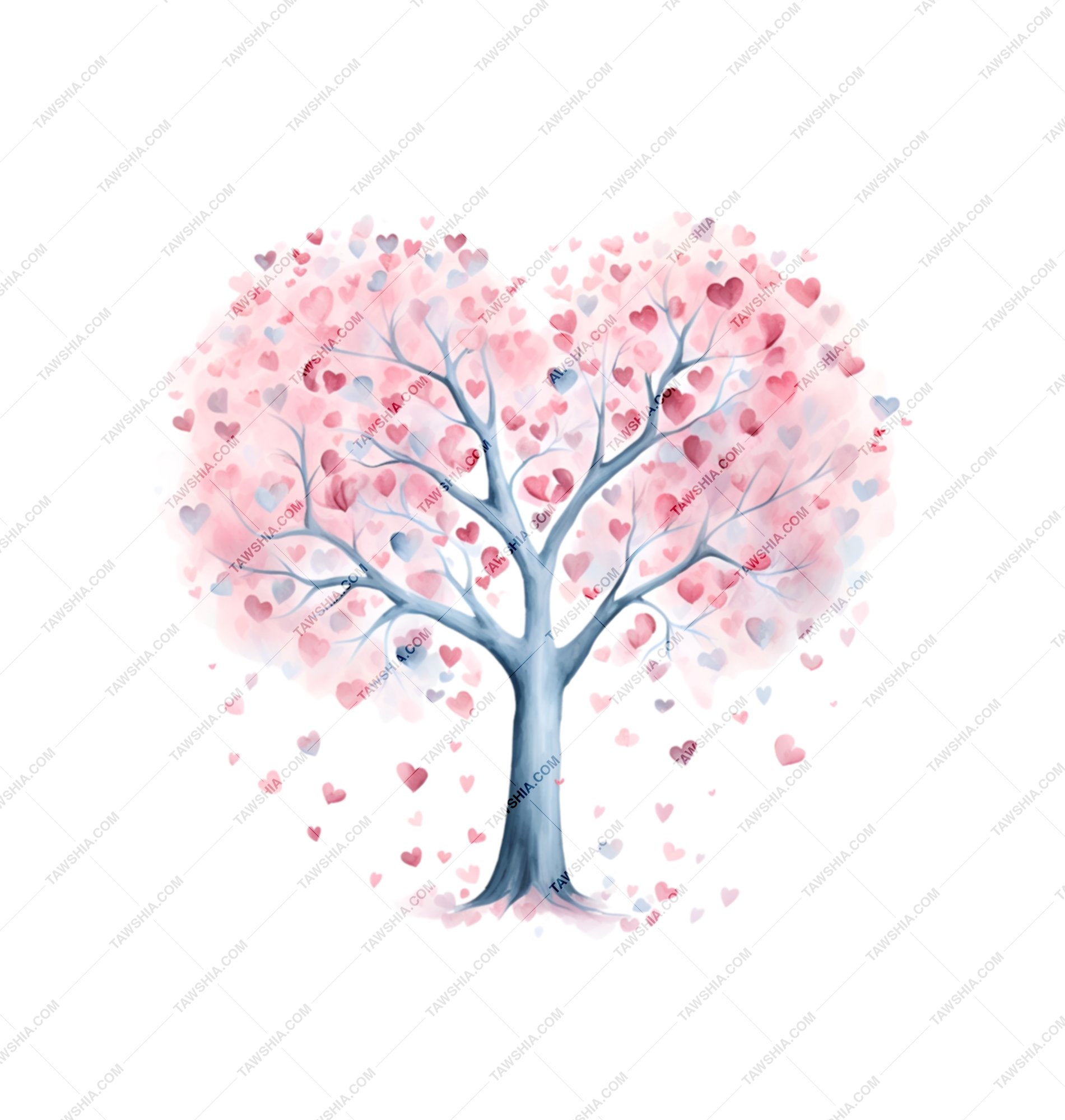 Beautiful Heart Shape Tree Art Design product