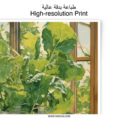 Still Life Photographic Print, Kitchen Art Print, Fruits and Vegetables, Home Decor, Greenhouse Window, Botanical Art, Nature Art - Tawshia