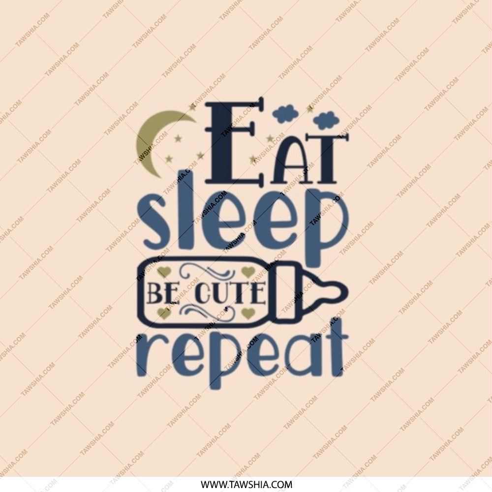 Eat Sleep Be Cute Repeat Pocket Mirror, Funny Quote Pocket Mirrors, Cosmetic Mirror for Women, Purse Mirror, Travel Mirror - Tawshia