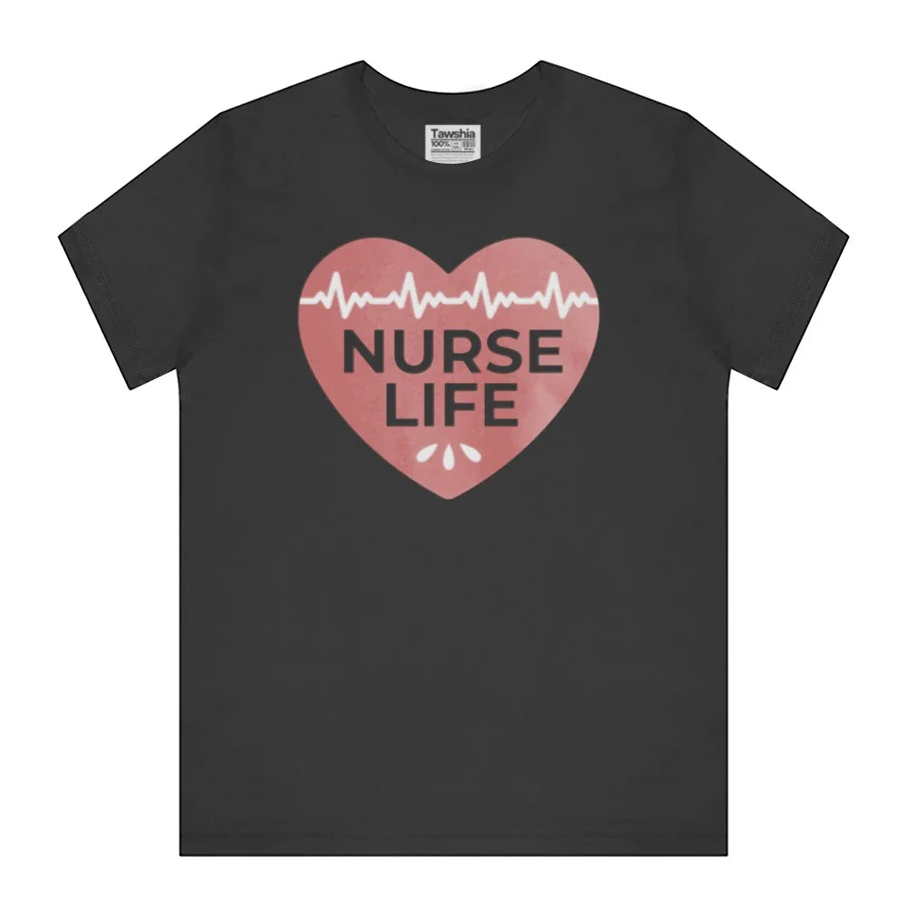 Nurse Life Heartbeat Design T-shirt for Nurses product