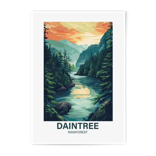 Daintree Rainforest Photographic Print, Landscape Art, Nature Wall Decor, Tropical Forest Poster, Australian Scenery Print, Home Decor - Tawshia