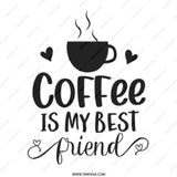 Coffee is My Best Friend Mug, Cute Coffee Lover Gift, Funny Coffee Mug, Coffee Addict Gift, Best Friend Gift Idea - Tawshia