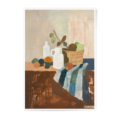 Still Life Photographic Print, Fruit Basket Art, Kitchen Decor, Modern Art Print, Home Decor, Tabletop Still Life - Tawshia