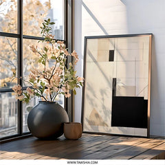 Modern Abstract Wall Art, Geometric Art Print, Minimalist Wall Decor, Contemporary Artwork, Home Decor - Tawshia