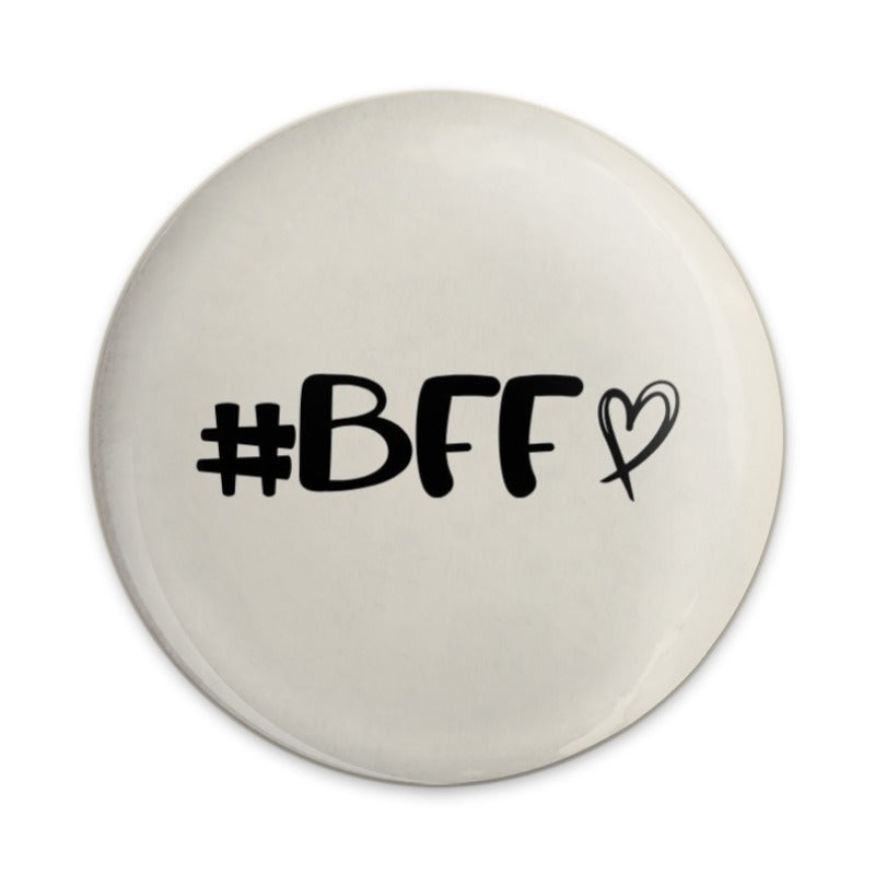 BFF Pinback Button, Best Friends Forever Button, Friendship Pin, Gift for Bestie, Cute BFF Gift, Matching BFF, Heart Button - Tawshia