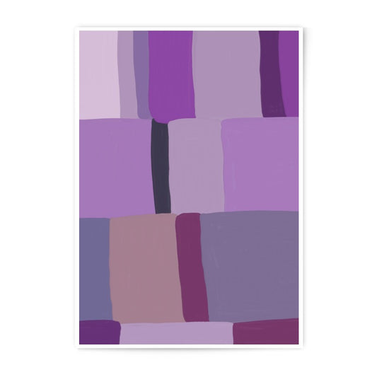 Abstract Purple Photographic Print, Geometric Wall Art, Modern Home Decor, Minimalist Art Print, Trendy Wall Decor, Gift Idea - Tawshia