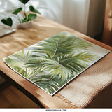 Tropical Palm Leaves Photographic Print, Botanical Art, Tropical Decor, Nature Photography, Palm Tree Wall Art, Green Leaves Print - Tawshia