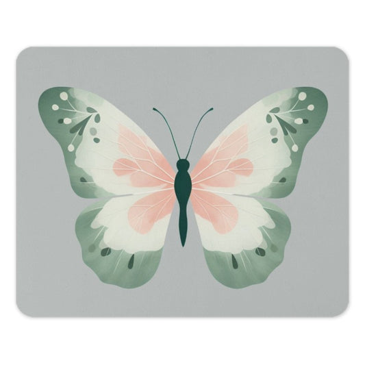 Butterfly Mouse Pad, Pastel Colors Mousepad, Nature Inspired Desk Accessory, Cute Office Decor, Aesthetic Mousepad Gift, Trendy Mouse Pad - Tawshia