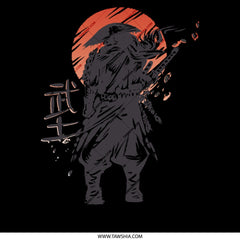 Ninja Warrior in Front of Red Sunset product