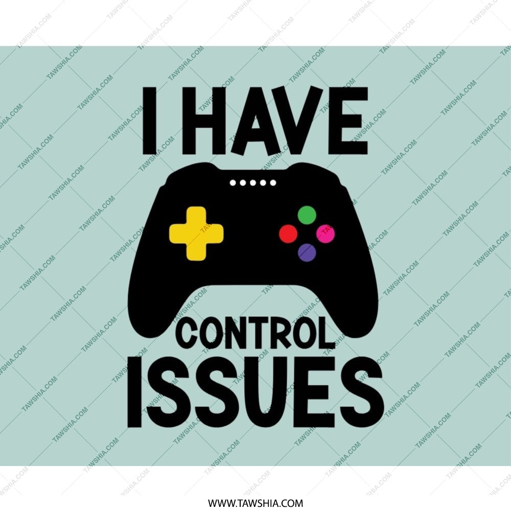 Funny Gamer Mouse Pad, I Have Control Issues, Video Game Controller, Gaming Gift, Desk Accessory, Office Decor, Computer Mousepad - Tawshia
