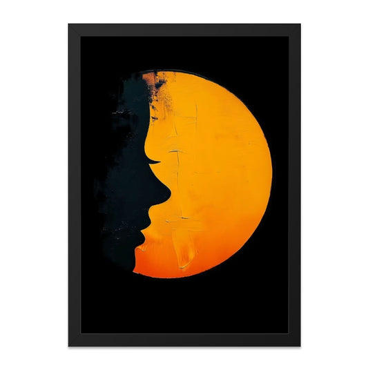 Abstract Face Wall Art, Minimalist Art Print, Dark and Light Portrait, Contemporary Wall Decor, Modern Home Decor - Tawshia