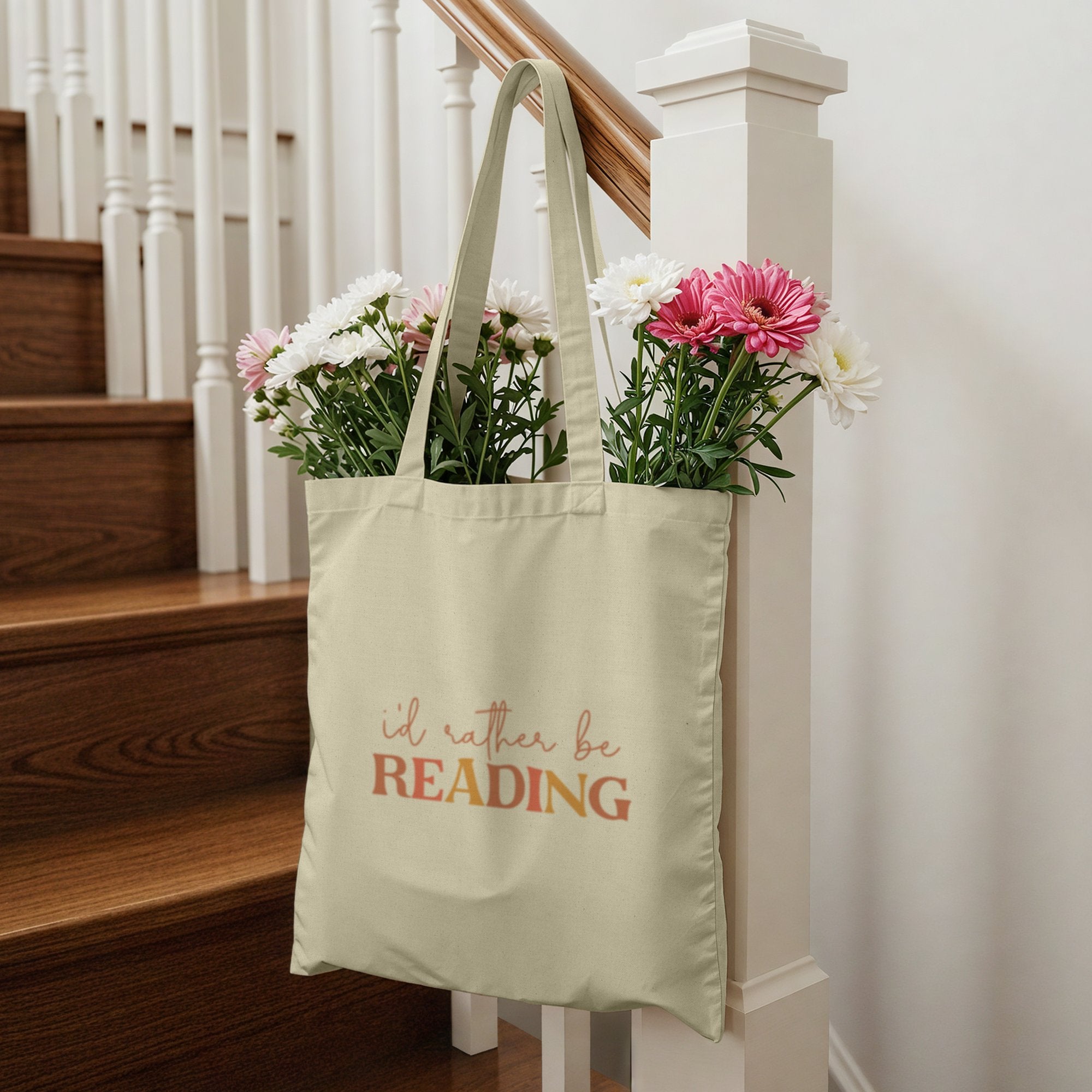 I'd Rather Be Reading Tote Bag Product