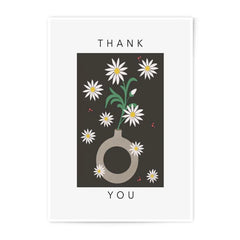 Thank You Daisies Photographic Print, Floral Thank You Art, Flower Power Print, Minimalist Flower Print, Home Decor Wall Art - Tawshia