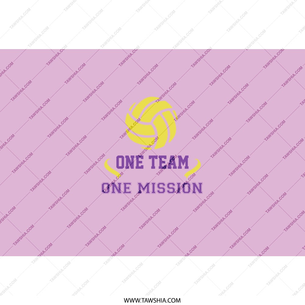 Volleyball Tumbler, One Team One Mission Tumbler, Volleyball Gift, Sports Team Tumbler, Personalized Tumbler, Travel Mug, Volleyball Design - Tawshia