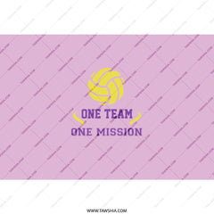 Volleyball Tumbler, One Team One Mission Tumbler, Volleyball Gift, Sports Team Tumbler, Personalized Tumbler, Travel Mug, Volleyball Design - Tawshia