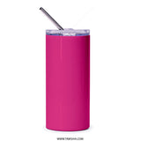 Pink Car Tumbler, Retro Sunset, Automotive Gift, Cartoon Style, Sports Car, Racing Car, Enthusiast Gift, Travel Mug, Hot or Cold Drinks - Tawshia