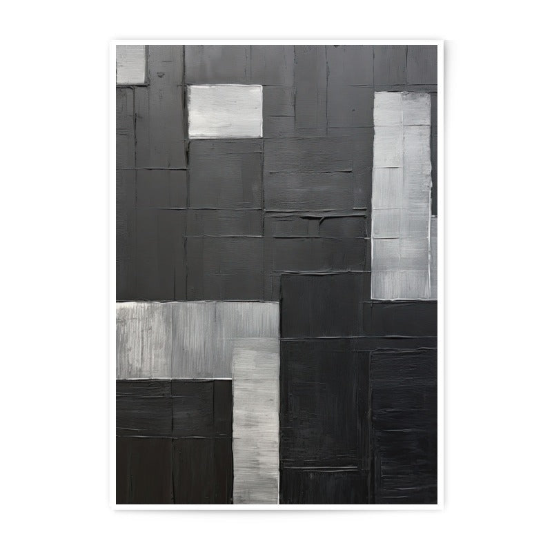 Abstract Art Photographic Print, Black and White Wall Decor, Modern Home Art, Minimalist Print, Geometric Art Print - Tawshia