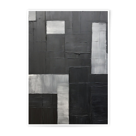Abstract Art Photographic Print, Black and White Wall Decor, Modern Home Art, Minimalist Print, Geometric Art Print - Tawshia