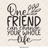 Friendship Pinback Button, Inspirational Friend Quote, Best Friend Gift, Encouragement Present, Friend Appreciation, Thoughtful Badge - Tawshia