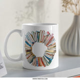 Stacked Books Mug, Book Lover Gift, Reader Mug, Library Mug, Bookworm Mug, Cozy Mug, Coffee Mug, Tea Mug, Book Themed Mug, Gifts For Her - Tawshia