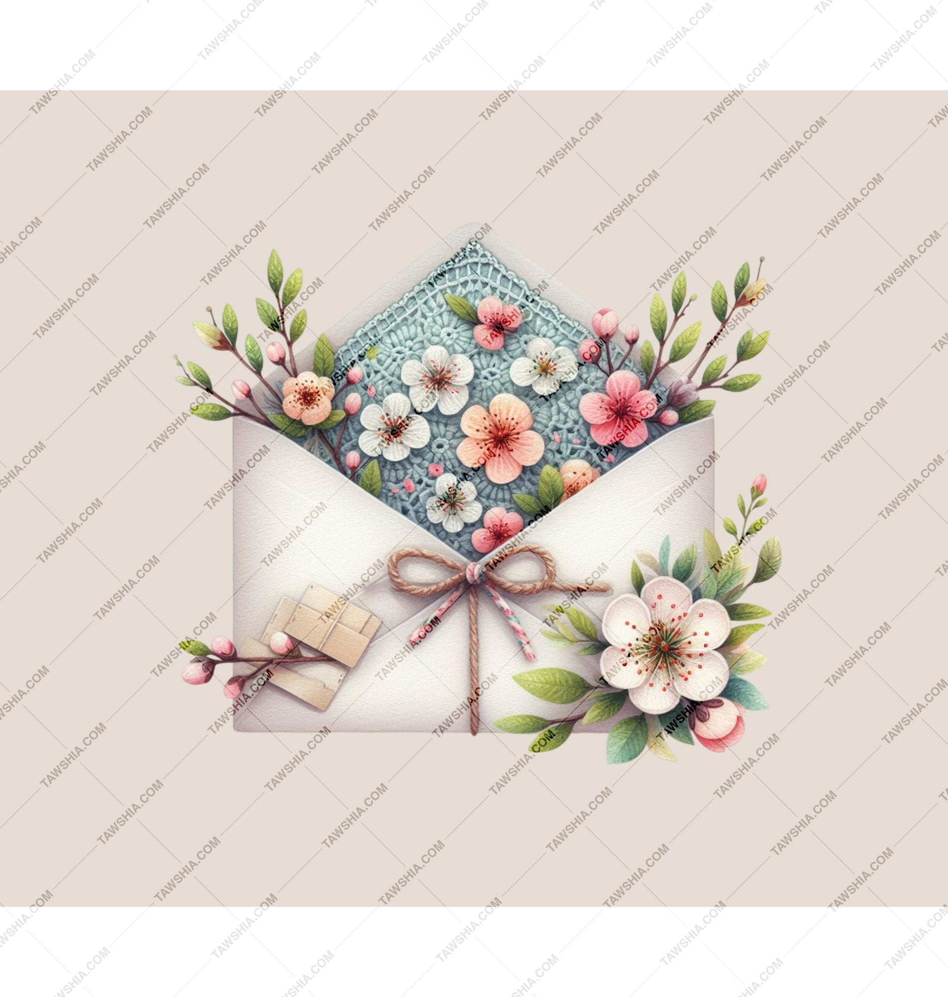 Floral Themed Greeting Card with Flowers product