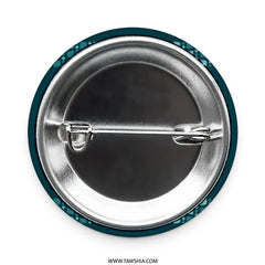 Round Metallic Silver Color Pin Badge product