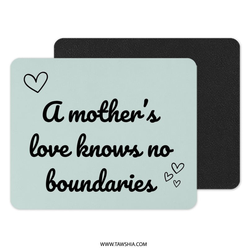 Mothers Love Mouse Pad, Heart Mousepad, Mom Quote Mouse Mat, Mothers Day Gift, Inspirational, Office Decor, Gift For Her, New Mom Present - Tawshia