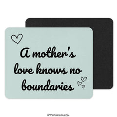 Mothers Love Mouse Pad, Heart Mousepad, Mom Quote Mouse Mat, Mothers Day Gift, Inspirational, Office Decor, Gift For Her, New Mom Present - Tawshia
