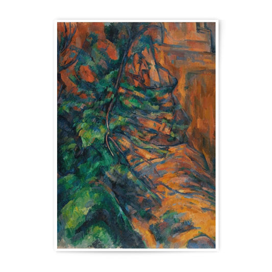 Cézanne Rocks Photographic Print, Impressionist Art, Fine Art Print, Wall Decor, Home Decor, Art Gift, Landscape Painting - Tawshia