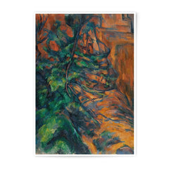 Cézanne Rocks Photographic Print, Impressionist Art, Fine Art Print, Wall Decor, Home Decor, Art Gift, Landscape Painting - Tawshia