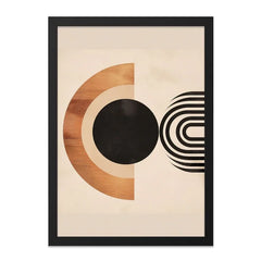 Geometric Wall Art, Abstract Shapes Print, Minimalist Artwork, Modern Home Decor, Circle Design Wall Art - Tawshia