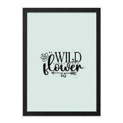 Wildflower Wall Art, Floral Wall Decor, Inspirational Quote Art, Botanical Print, Nature Art, Minimalist Design, Trendy Home Decor - Tawshia