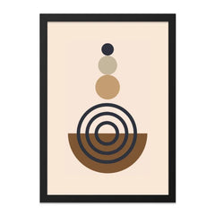 Minimalist Geometric Wall Art, Modern Abstract Print, Circle Art, Neutral Tone Poster, Contemporary Home Decor, Stylish Artwork - Tawshia