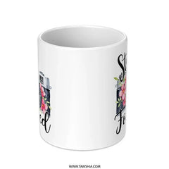 Stay Focused Camera Mug, Photographer Gift, Floral Camera, Photography Lover Mug, Gift for Her, Coffee Mug, Unique Mug, Cute Mug - Tawshia