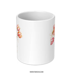 Floral Mug, Tulip Flowers Mug, Spring Mug, Watercolor Flowers Mug, Bouquet Coffee Mug, Floral Art Mug, Gift for Her, Botanical Mug - Tawshia