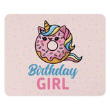 Birthday Girl Donut Unicorn Mouse Pad product