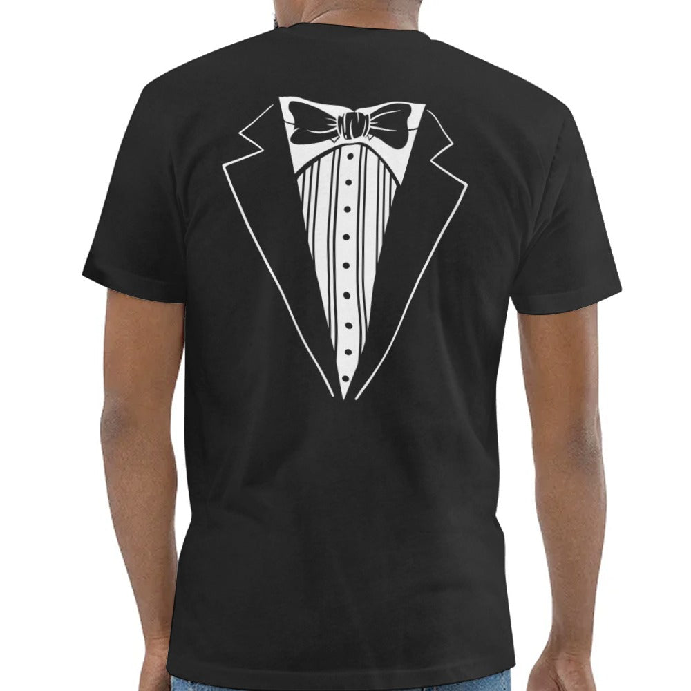 Stylish Tuxedo Print Graphic Tee Shirt Product